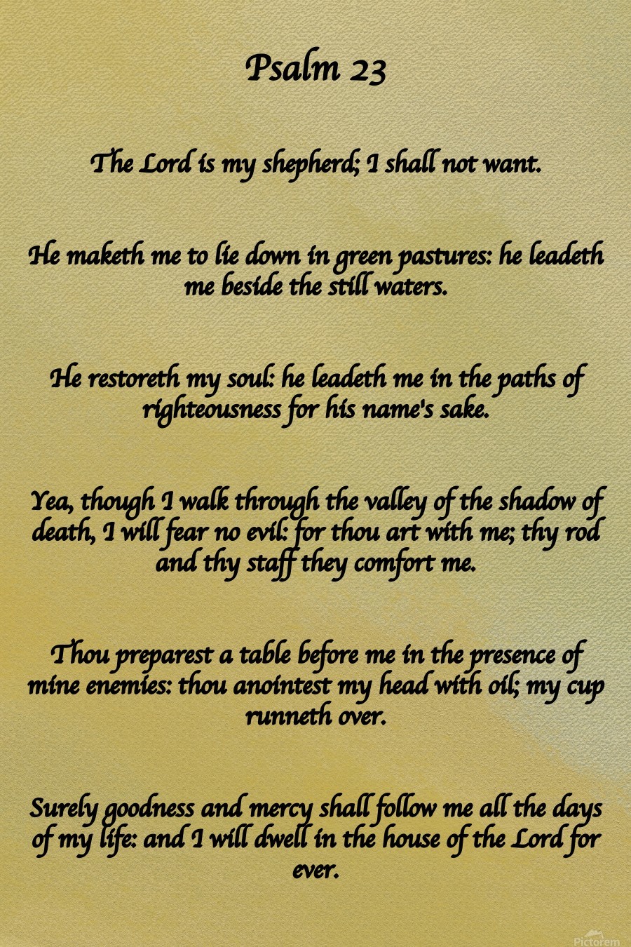 Psalm 23 P Scripture On The Walls